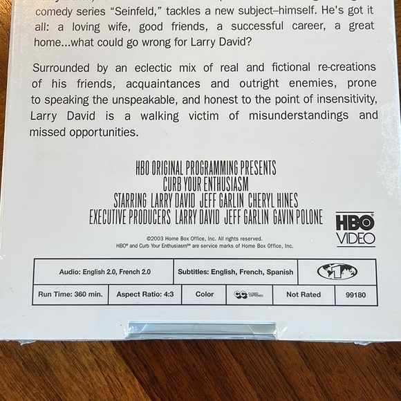 UNOPENED CURB YOUR ENTHUSIASM DVD - THE COMPLETE FIRST SEASON - Picture 4 of 6